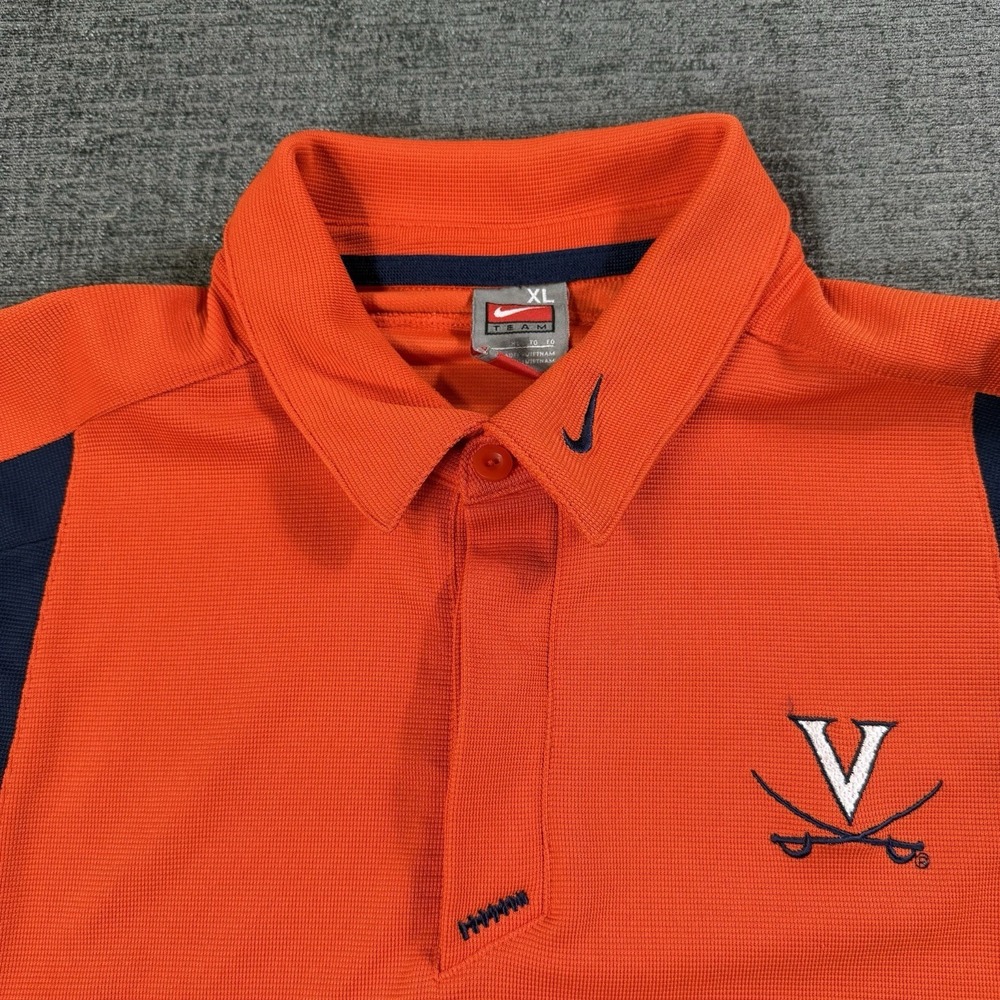 Virginia Cavaliers Vintage Nike Team Shirt Men's XL Polo Short Sleeve Swoosh
